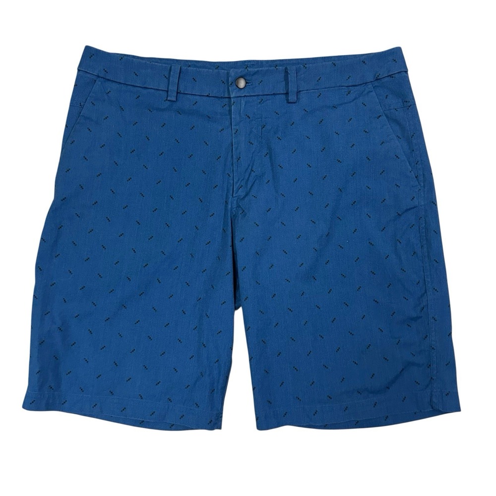 Lululemon The Works Mens 40 Shorts Organic Cotton Blend Geometric AOP 10" Inseam